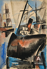 Gustave Buchet / Le Cargo Échoué Au Port