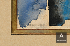 Gustave Buchet / Le Cargo Échoué Au Port - Sig