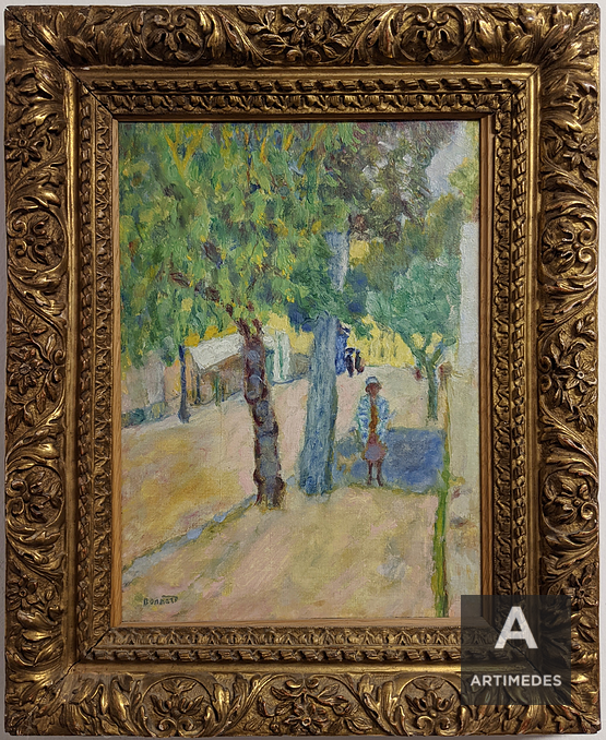 Pierre Bonnard / Personnage Sous Un Arbre - Front mit Rahmen