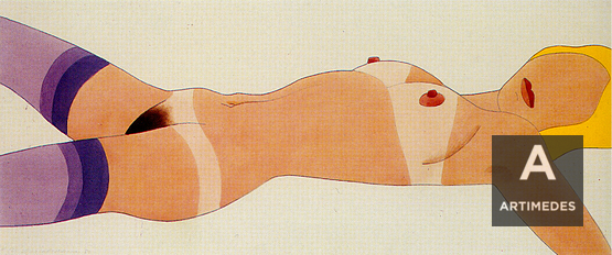 Tom Wesselmann / #12 Purple Stocking Blonde - Front