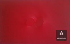 Turi Simeti / Two Red Ovals